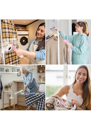 Hfambition 1100w El Tipi Buhar Kazanıcı 150ml Su Deposu 6 Delikli Gerdirici Ev Ve Dormada Kullanıma Uygun Mavi 220v Avrupa Standartı