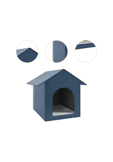 Suntek Kapalı Alan Kedileri İçin Kedi Yatağı Tüm Mavi