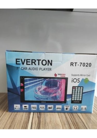 Everton RT-7020 Görüntülü Dabul 7 inç Ekran Full oto teyp
