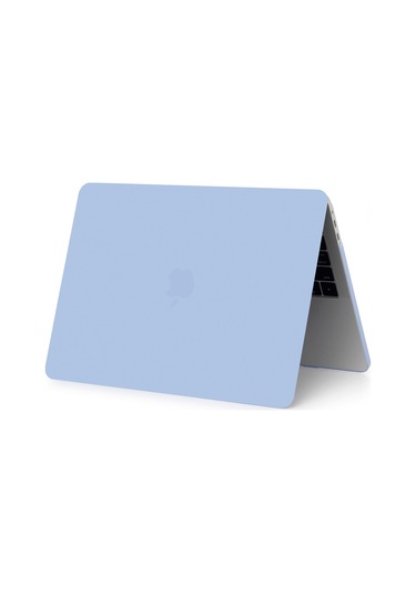 Cbtx Mat Plastik Ön ve Arka Koruyucu MacBook Air 13.3" Laptop Kılıfı  Bebek Mavisi