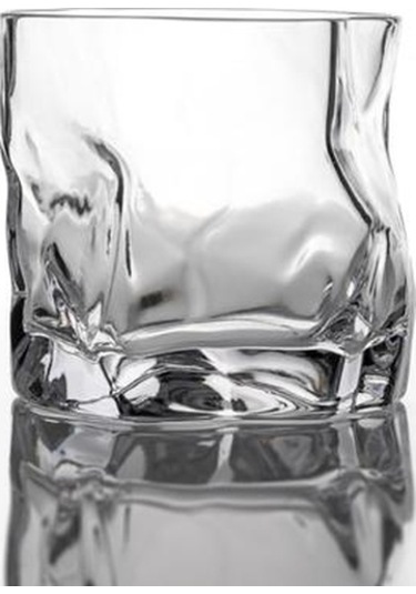 1 Adet Sanat Tasarım Kırpma Viski Tumbler Cam Düzensiz Kıvrımlar Verre Vodka Kupalar Kişilik Brendi Snifters Buzlu Viski Kaya Cam Eski Moda Cam Şeffaf Açık Gri