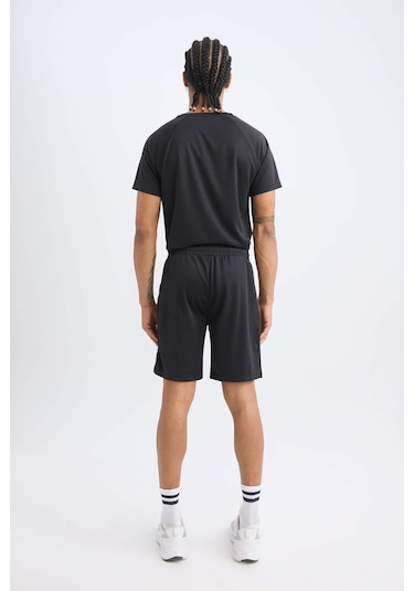 DeFactoFit Slim Fit Dar Kesim Sporcu Standart Paça Şort V3030AZ24SPBK81 DeFactoFit Slim Fit Dar Kesim Sporcu Standart Paça Şort V3030AZ24SPBK81
