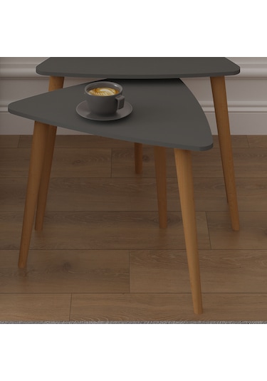 3 Lü Üçgen Zigon Sehpa Ahşap Ayaklı-sehpa02-antrasit