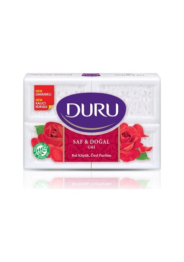 Duru Saf Doğal Gül Sabun 150 G x 4 2'li
