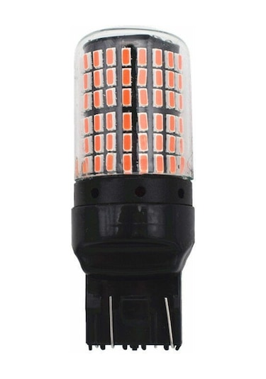 T20 Turuncu 7443 Canbus 144 Led Oto Gündüz Led Araba Sinyal Ampül 2 Adet 2 Adet