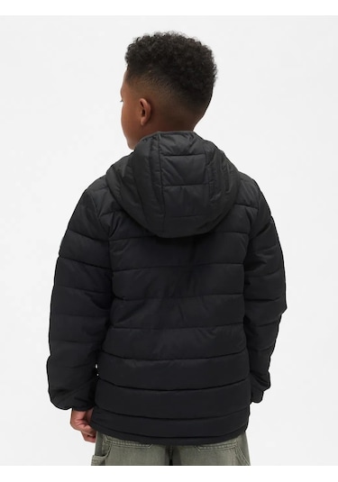 Gap V-frch Lw Logo Puffer Mont Siyah