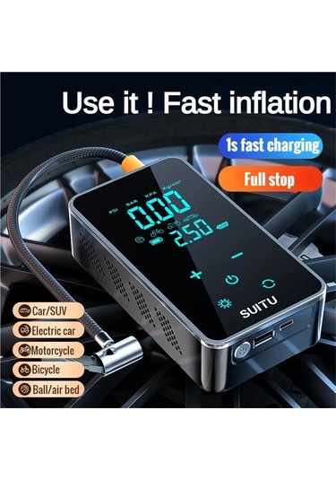 Jialan Araba İçin Hava Kompresörü Hava Pompası Taşınabilir