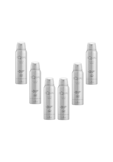 Equal Classic Erkek Sprey Deodorant 6 x 150 ML
