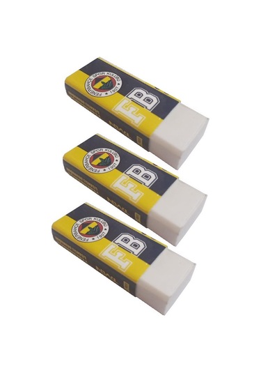 Taraftar Silgi Lisanslı 3 Adet Fb Kanarya Fenerbahçe Silgi Orta Boy