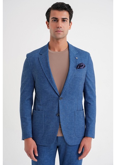 C 701 Ceket Regular Fit Gece Mavisi-1 Gece Mavisi