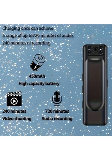 Dashanshop 1 Adet Gece Görüş Ve Hareket Algılamalı Dv Kamera - Usb Şarjlı Akıllı Telefon Uyumlu 1080p Güvenlik Kamerası