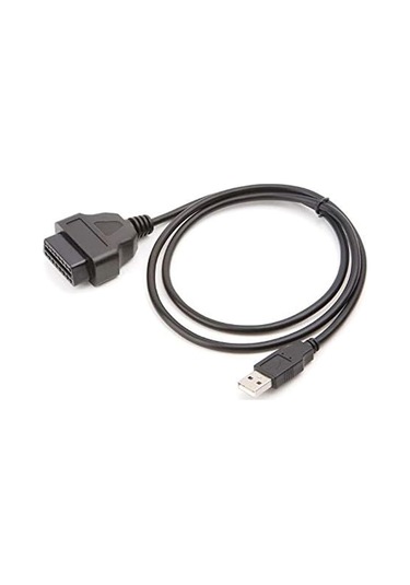Geeksen 16pin Obd2 - Usb Bağlantı Kablosu, Şarj Adaptörü, Kablo Konnektörü, Bilgisayar Adaptör Kablosu, Araç Kamerası Uzatma Kablosu