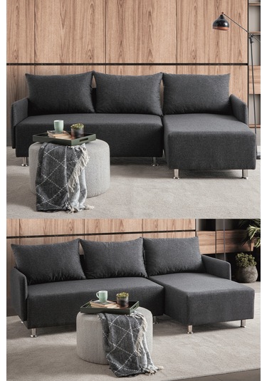 Mondy Köşe Koltuk Takımı Antrasit Antrasit