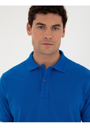 Pierre Cardin Erkek Saks Tişört Basic 50280754-vr045 Saks Mavisi