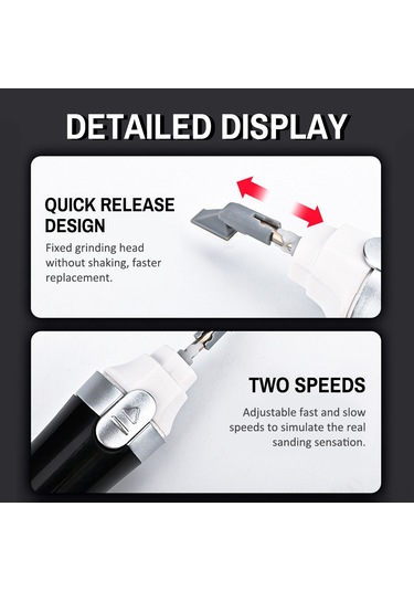 Youtek Hızlı Değiştirme Sistemli 2 Hızlı Şarjlı Titreşimli Zımpara Makinesi - Çok Fonksiyonlu Ve Ergonomik