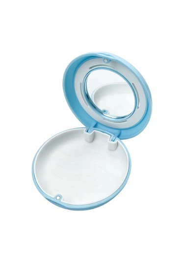 Havalandırma Delikleri İle Yeni Tutucu Kutusu Yanlış Dişler Saklama Kutusu Diş Ortodonti Görünmez Parantez Aligner Durumda Oral Hijyen Malzemeleri Bej