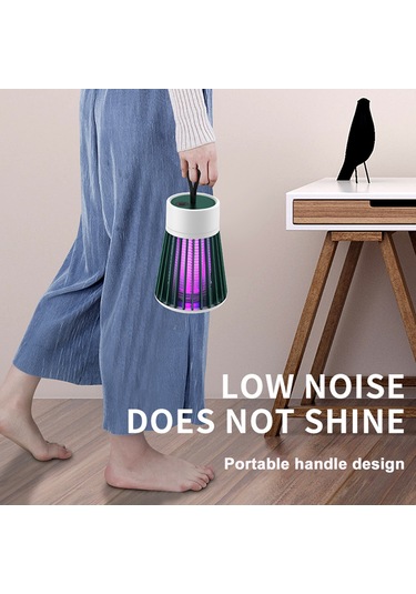 Monyee Gri Usb Şarjlı 2000mah Elektrikli Atıcı, 368nm Led-uv Işıkli Ev Ve Dış Mekan Kovucu, Bg-002 Modeli Gri