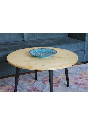 Ahşap Orta Sehpa-yuvarlak-75 Cm- Natural Ahşap Orta Sehpa-yuvarlak-75 Cm- Natural