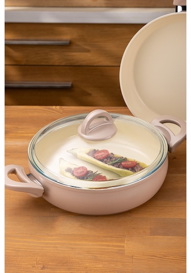 Emsan Crystal Rose 7 Parça Güveç Seti Rose