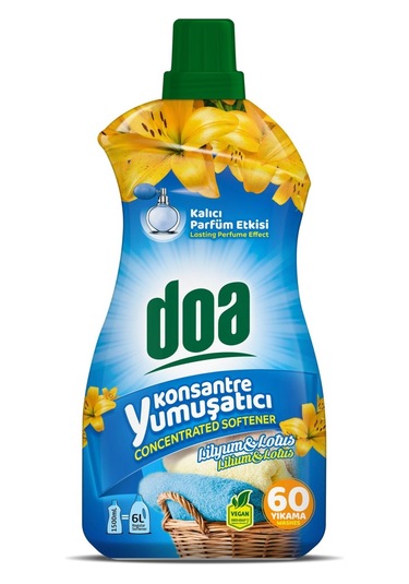 Doa Konsantre Çamaşır Yumuşatıcı Lilyum Lotus 1500 Ml X 2 Adet 2'li Set