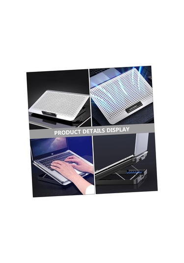 1 Adet Dizüstü Bilgisayar Egzoz Fanı Soğutma Ped Defter Rafı Dizüstü Bilgisayarlar İçin Isı Disipasyonu Powered Dizüstü Bilgisayar Standı