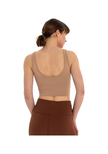 Inguz Kalın Askılı Ecovero Basic Crop Bej