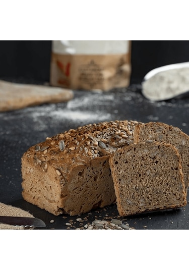 Ekşi Mayalı Siyez Ekmeği Üç Tohumlu 1 Kg