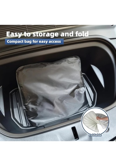 Hightower Tesla Model Y 2019-2023 Gri Buz Kristal Tasarımlı Katlanır Güneşlik