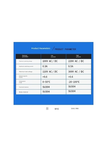 Trendooze Yüksek Sıcaklık Paslanmaz Çelik Şamandıra Anahtarı 450mm, 220v, Um56292-28, İthalat, Kullanıcı Dostu Tasarım