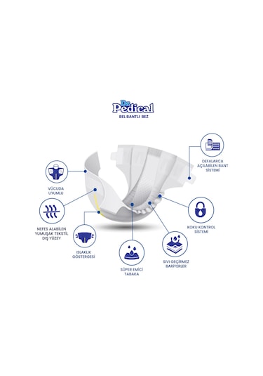 Dr.Pedical Yetişkin Hasta Bezi Orta Boy Medium (M) 90 Adet