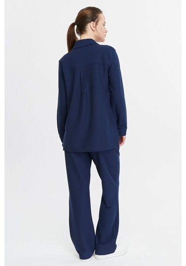Bella Dossi Waffle Kumaş Kadın Takım Indigo İndigo