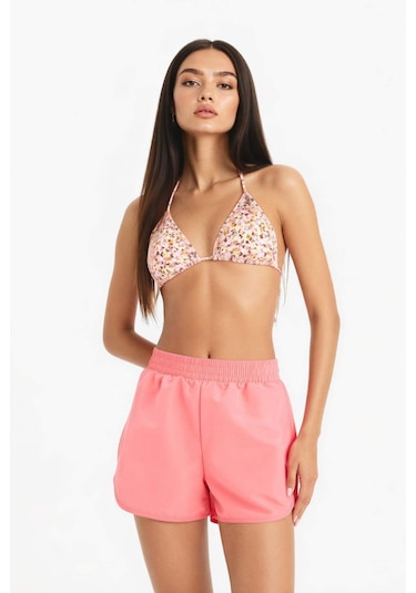DeFacto Regular Fit Deniz Şortu-Fall in Love B7210AX25SMRD194 Kırmızı