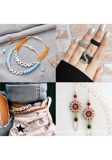 Samdoo 5000 Adet 4mm Cam Pırlanta Bilezik Küpe Aksesuarı Seti - Harfli İçgörü, Kolay Kullanım, Dayanıklı, Dıy Dekor Malzemesi Diğer