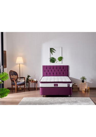Nironyatak Niron Violet Yatak Seti 120X200 Cm Tek Kişilik Yatak Baza Başlık
