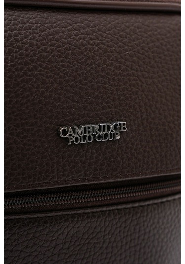 Cambridge Polo Club Kahverengi Suni Deri Erkek El Çantası - Plevr50132 Çok Renkli
