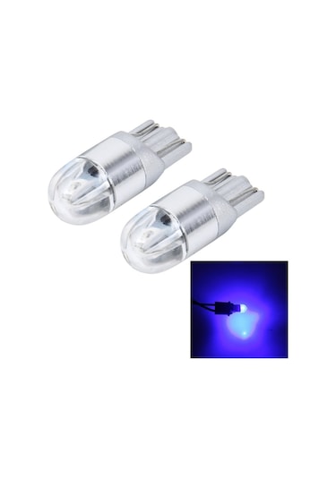 Sones 2 Adet T10 2w 2 Smd-3030 Led Araç Park Işıkları Lambası, Dc 12v Mavi Işık