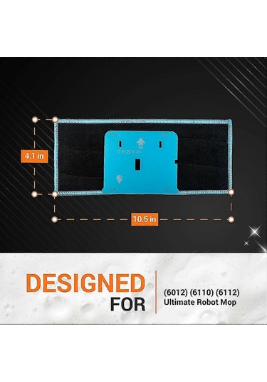 Moveevo M6 Süpürge Robotu İçin Yıkama Ve Yeniden Kullanılabilir Islak Mop Bezi 8 Adet - Mikrofiber, Yağ Ve Lekelerden Temizler, Zeminleri Çizmez