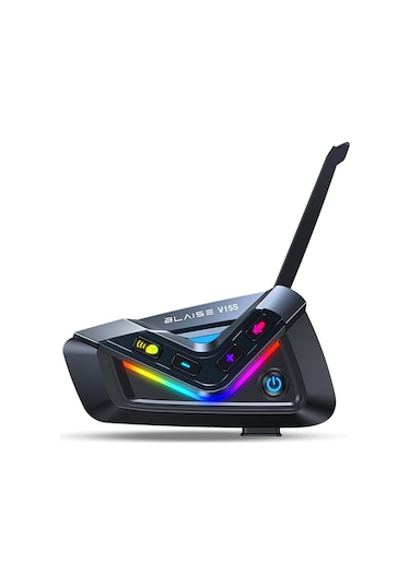 Blaıse V15s Bluetooth + Mesh Motosiklet Intercom Siyah