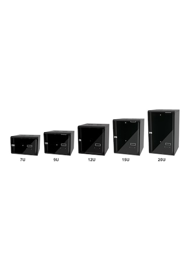 15u 19" 600mm Duvar Tipi Rack Kabinet