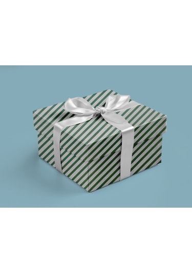 Yeşil Verev Beyaz Ambalaj Kağıdı Seti 10 Rulo Kağıt 70x100 Cm