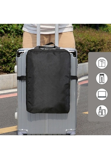 Trendooze Seyahat Aksesuarı Asma Bagaj, Dizüstü Bilgisayar İçin Siyah Siyah