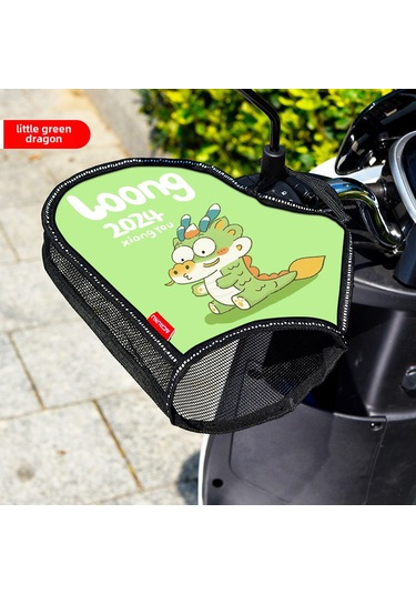 Yunboo Kış- Yaz Isı Yalıtımı Su Geçirmez Motosiklet Elektrikli Araç Grip Kolu Koruması Mavi Ejderha, Tek Beden