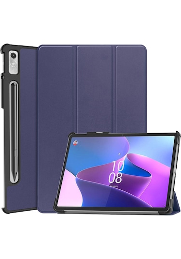 Butu Lenovo Uyumlu Tab P11 Pro Gen 2 Üç Katlı Stand Pu Deri Tablet Kılıfı Otomatik Uyandırma/uyku Fonksiyonu Damla Korumalı Kapak