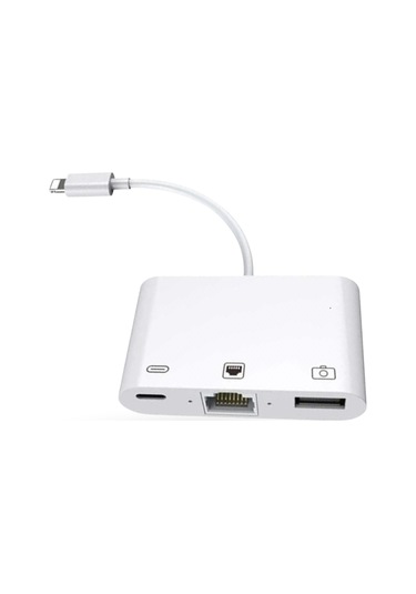Büro Ev Ofis Cihazları İçin iOs Uyumlu çoklu Ethernet Adaptör