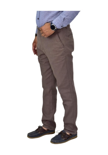 Erkek Kanvas Yazlık Pantolon Klasik 1291 Bgl-st04604 VİZON