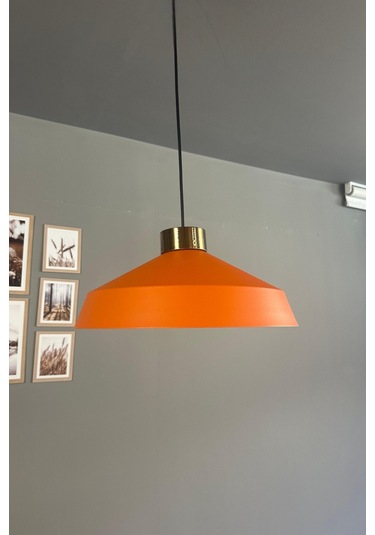 Lema Turuncu Tekli Avize Plafonyer Başlık Sarkıt Lamba Restoran Cafe Salon Avizeleri Turuncu