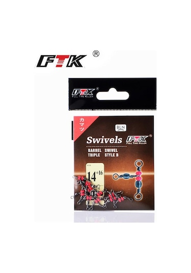 50/adet Üç Yollu Balıkçılık Konektörü Varil Döner Yapış Halka Boncuklu Balıkçılık Kanca Cazibesi Hattı Balıkçılık Aksesuarları 10 12 -50pcs