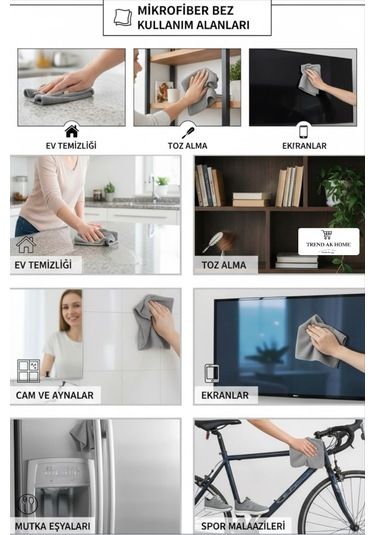 Mikrofiber Tank Bezi Süper Emici Bez 52x65 Cm Antrasit