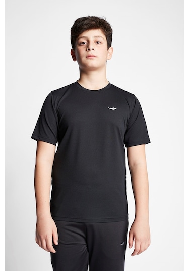 Lescon Siyah Çocuk Kısa Kollu T-Shirt 23S-3298-23N