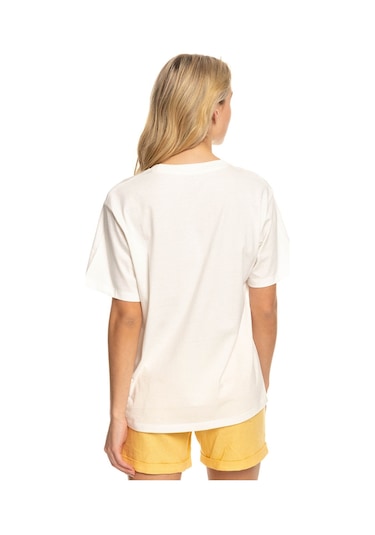 Roxy Moonlight Sun Bj Tees Kadın Tişört Beyaz